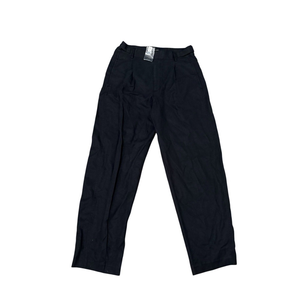 Madewell Washed Black Pleated High Rise Barrel LegTrousers NW171 Womens Size 2 - Picture 2 of 7
